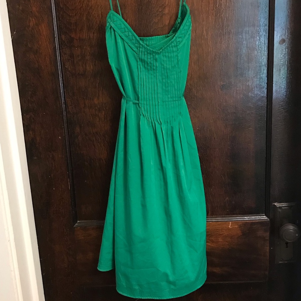 Kelly green above the knee dress
